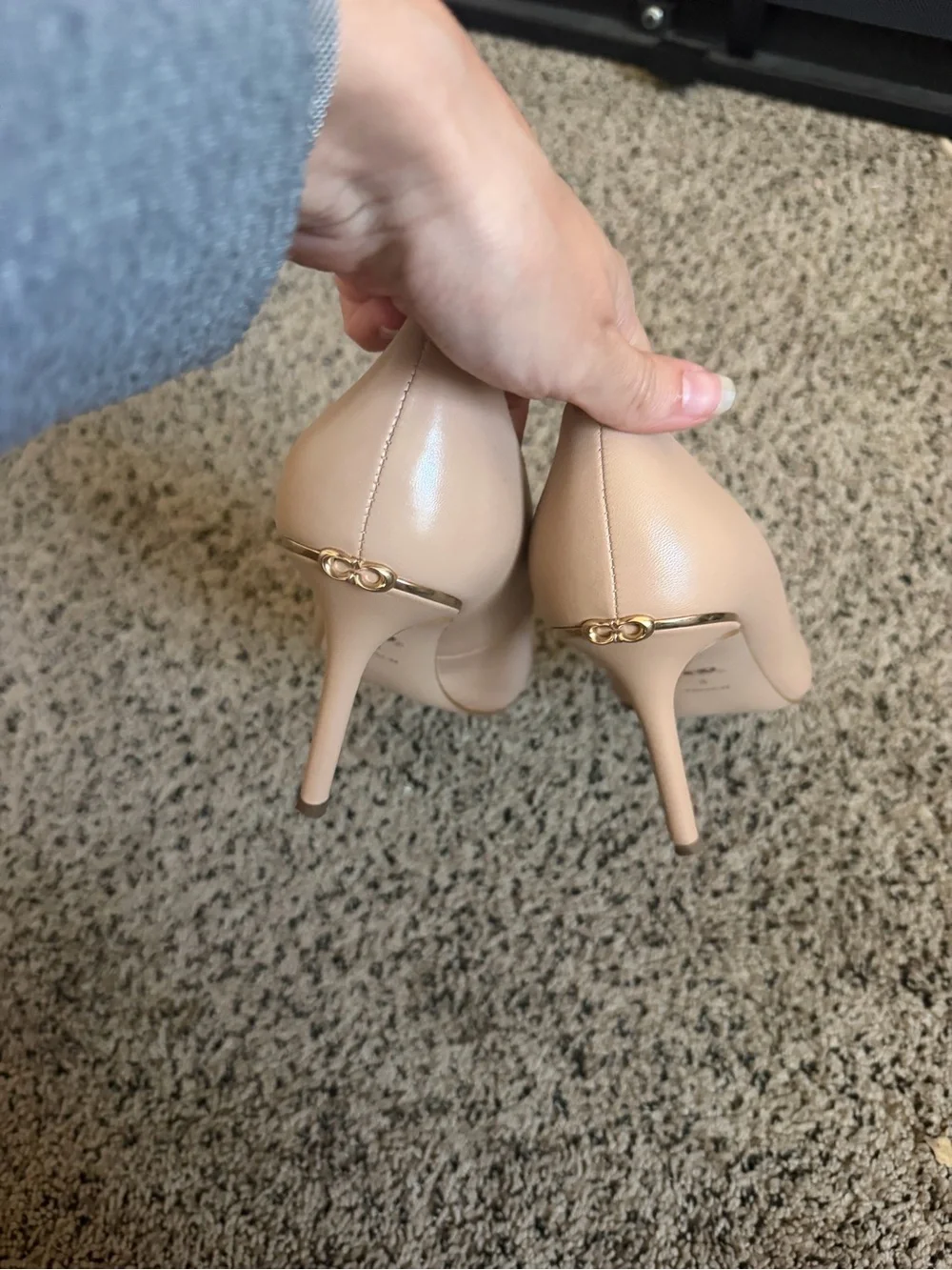 Nude Coach Wiley Pumps